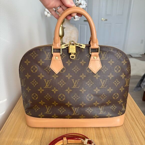 ✅AUTHENTIC✅LOUIS VUITTON ALMA PM+LOCK+ DUST BAG - Picture 16 of 17
